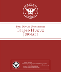 BDU Hüquq Jurnalının üz qabığı